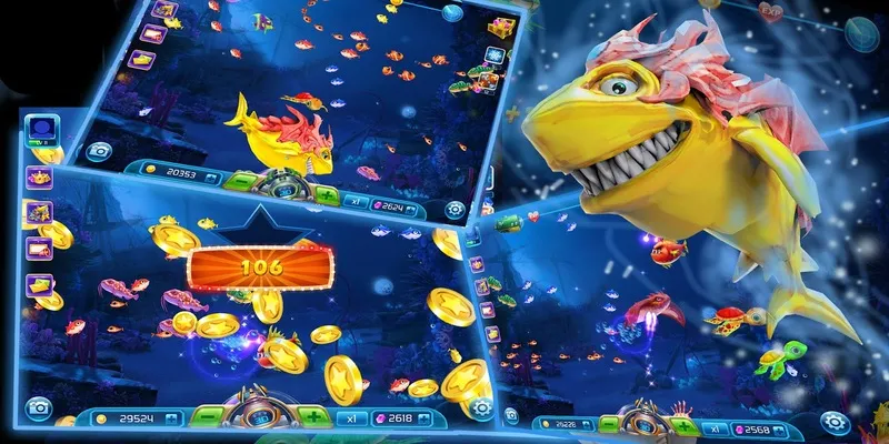 The most popular types of  fish shooting games