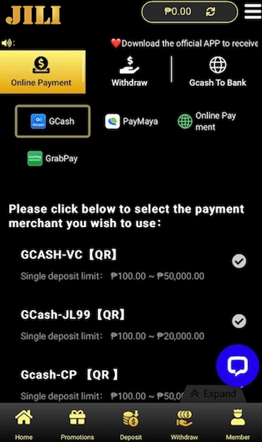 Deposit JILI22 through GCash